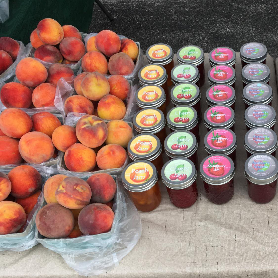 peaches and jams